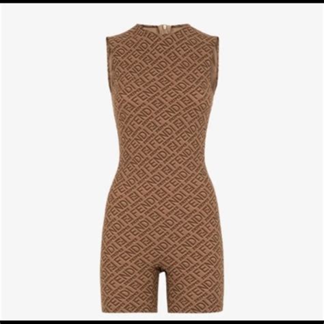 fendi skims catsuit|sleeveless mid thigh bodysuit fendi.